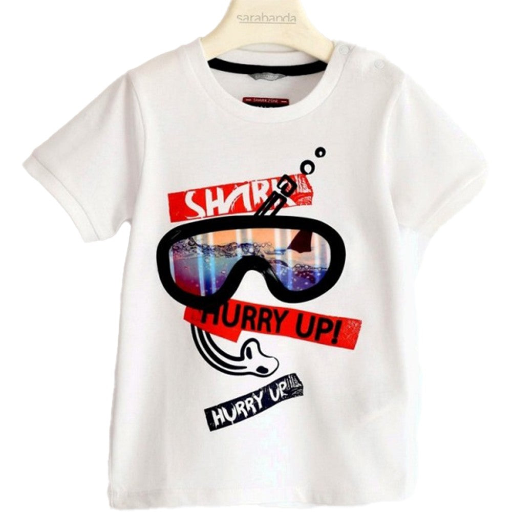T-shirt 100% cotone con maschera sub Neonato J828 - SARABANDA - LuxuryKids