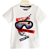 T-shirt 100% cotone con maschera sub Neonato J828 - SARABANDA - LuxuryKids
