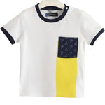 T-shirt In Cotone Bianca Bambino Sarabanda W521 - SARABANDA - LuxuryKids