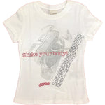 T-Shirt in Cotone Bianco Bambina Dimensione Danza 1DMS17 - DIMENSIONE DANZA - LuxuryKids
