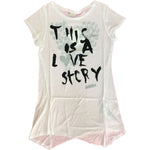 T-Shirt in Cotone Bianco con Stampa Bambina Dimensione Danza 1DMS76 - DIMENSIONE DANZA - LuxuryKids