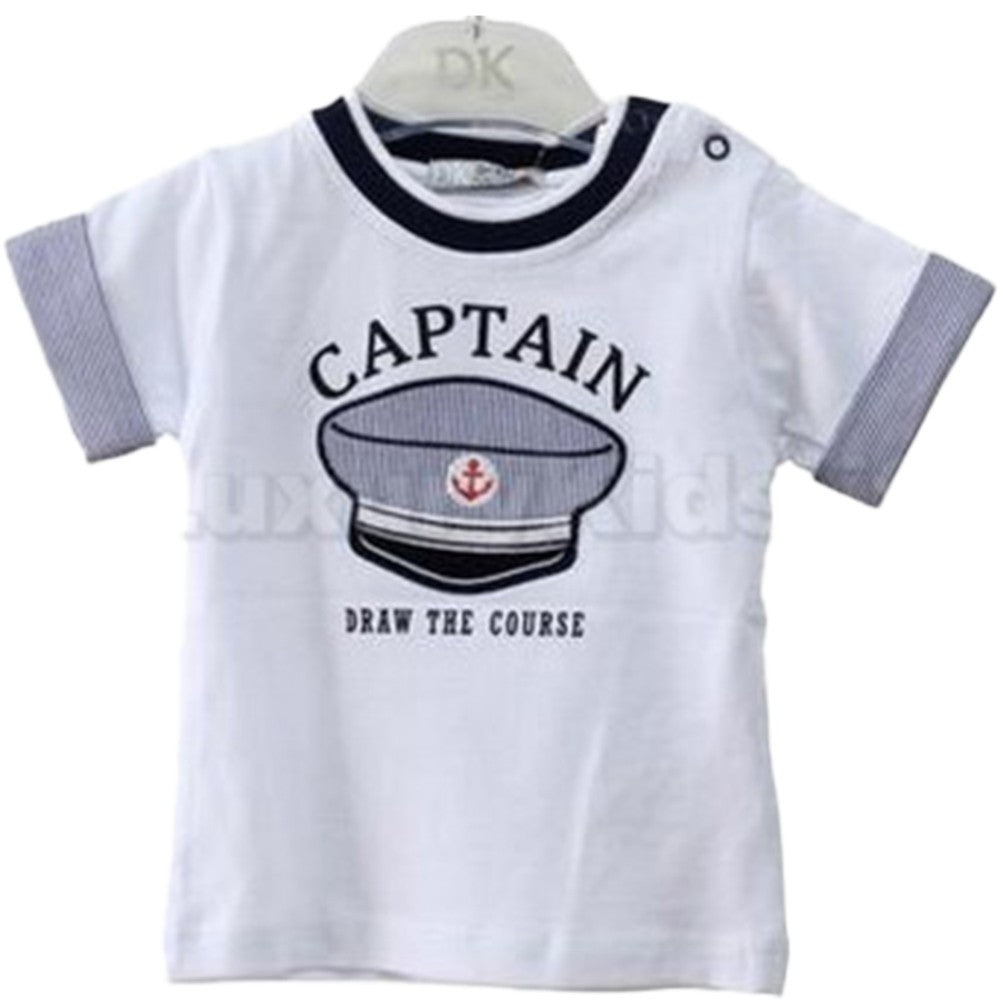 T-Shirt in Cotone con Stampa Bambino bianco 512 Dr.kids - DR.KID - LuxuryKids