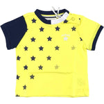 T-Shirt in Cotone Giallo Neonato Minibanda Q632 - MINIBANDA - LuxuryKids