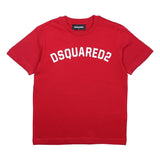 T-Shirt In Cotone Mezza Manica Rossa Con Stampa Dsquared2 Bambino-a DSQUARED2 1936R - DSQUARED2 - LuxuryKids