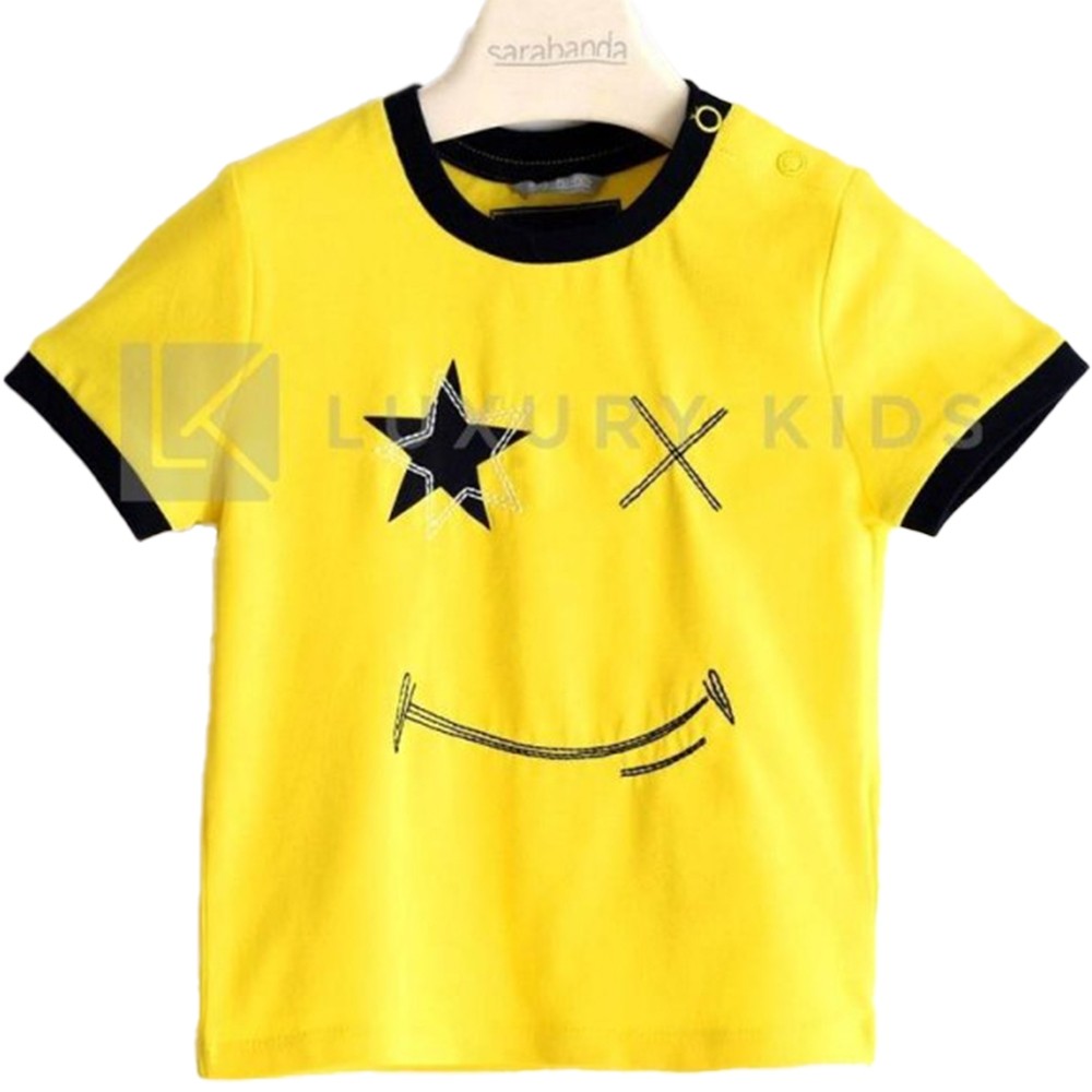 T-shirt in jersey stretch Giallo  per bambino J515 Sarabanda - SARABANDA - LuxuryKids