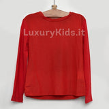 T-Shirt Rossa con Maniche di Tulle Per Neonata Fun&Fun FNBTS0163 - FUN&FUN - LuxuryKids