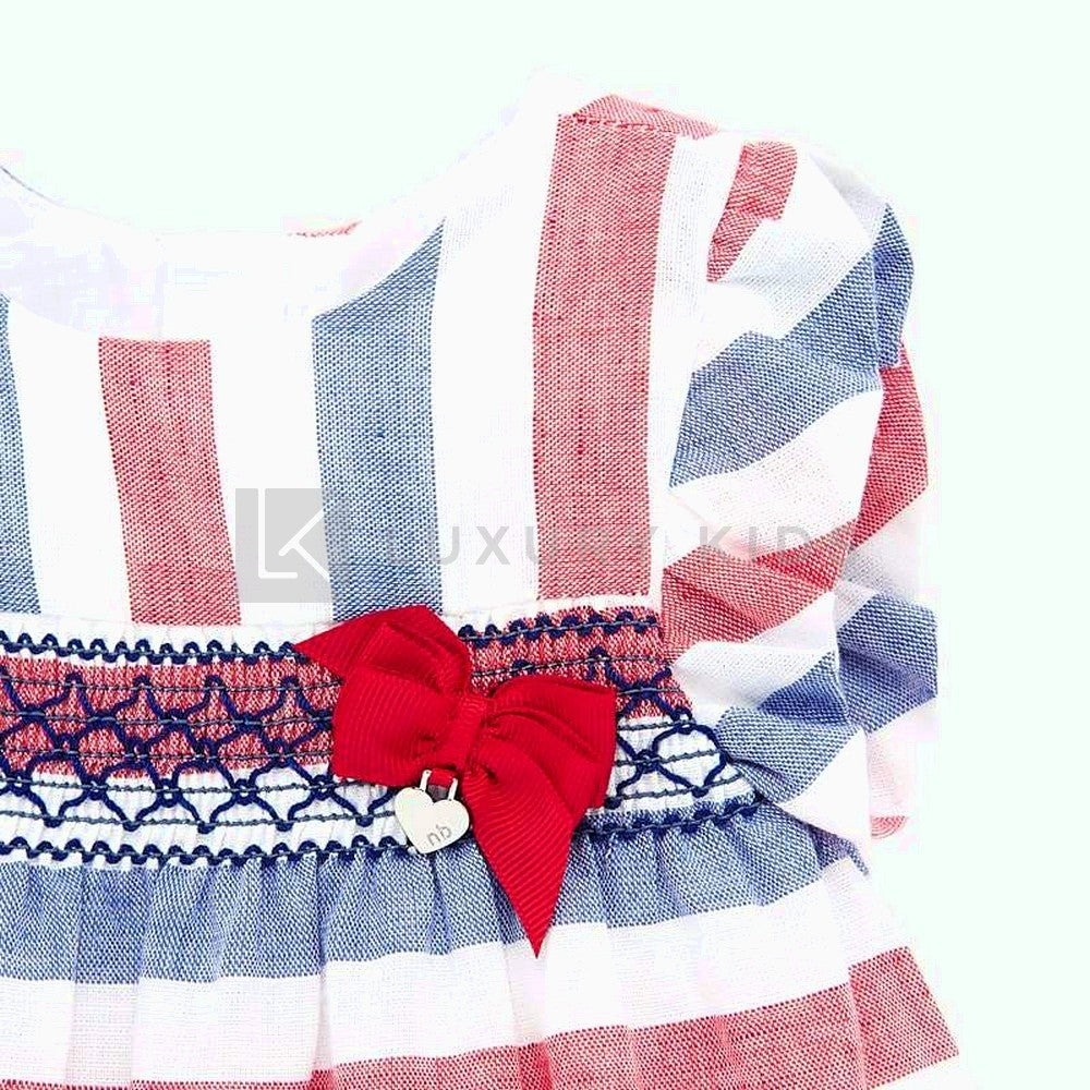 Vestito Bambina Mayoral Nido D'Ape - Salmone, 100% Cotone, Per Primavera/Estate - Foto 11