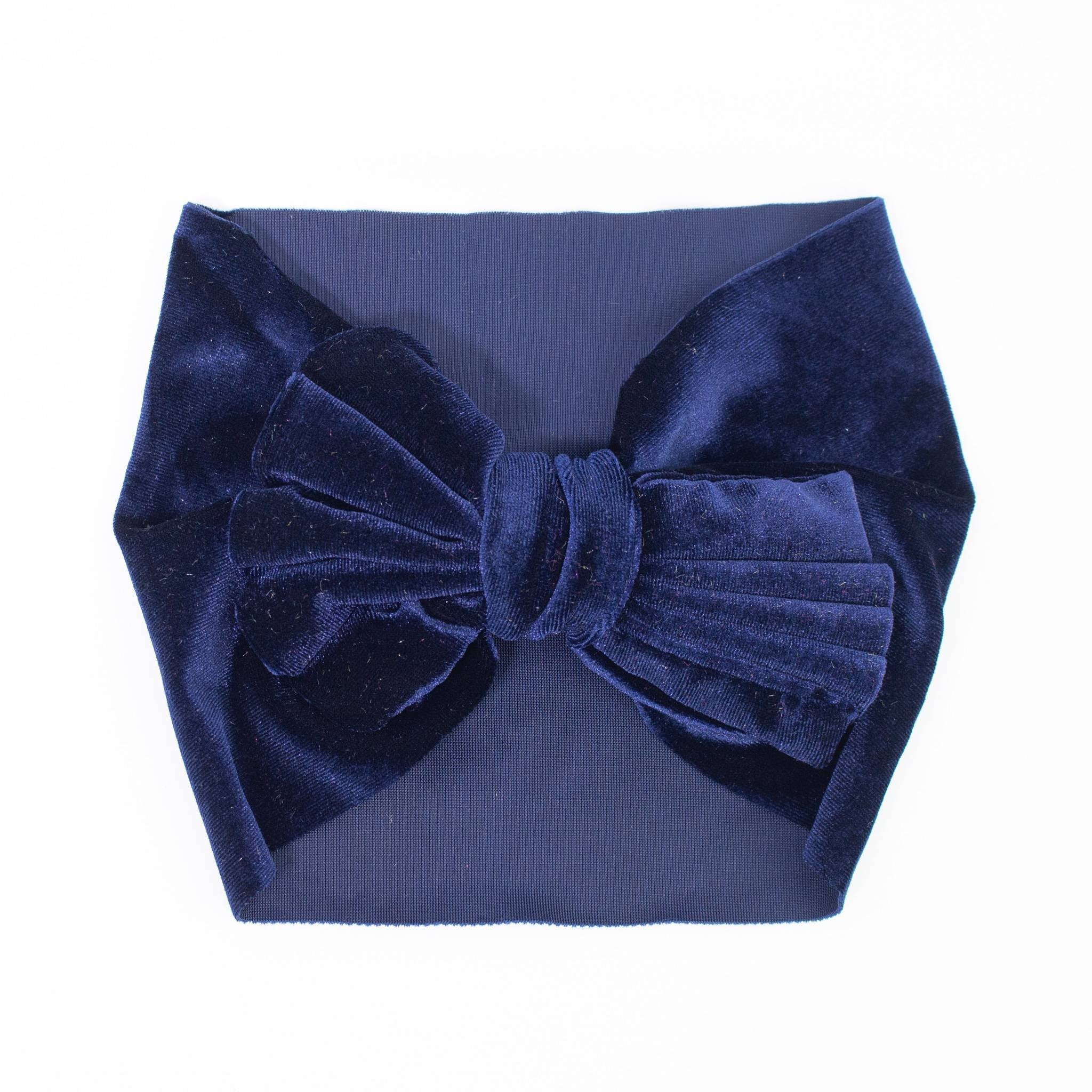 Fascia Per Capelli Halo – Modello Cravatta – Colore Blu Navy – Unisex – Taglia Unica - Foto 2