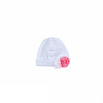 Cappello In Cotone Bianco Neonata LA SARTORIA DEI PICCOLI LK907 - LA SARTORIA DEI PICCOLI - LuxuryKids