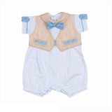 Pagliaccetto In Cotone Neonato LA SARTORIA DEI PICCOLI LP910 - LA SARTORIA DEI PICCOLI - LuxuryKids