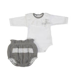 Completo Due Pezzi con Culotte Lana Neonata Fsbaby 15044 - FS BABY - LuxuryKids