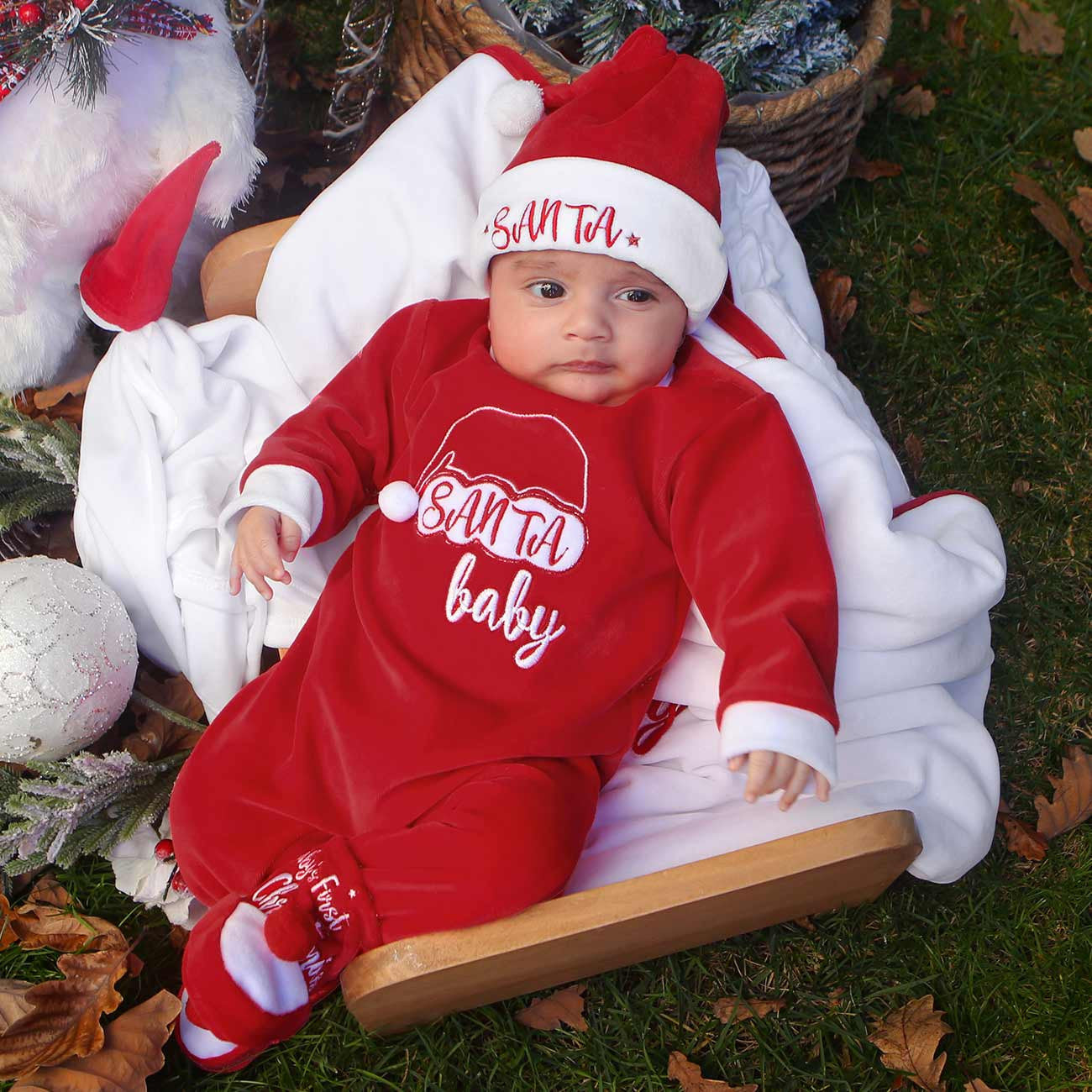 Completino Neonato Completino Babbo Natale Christmas Vestiti