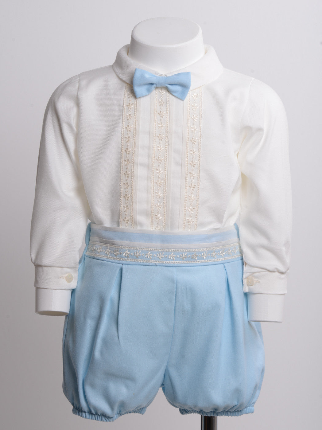 Pagliacceto Due Pezzi Bermuda E Camicia Caldo Cotone Neonato Ponto por Ponto 5738 - PONTO POR PONTO - LuxuryKids