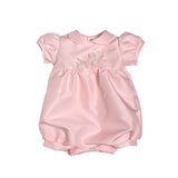 Pagliaccetto Mezza Manica In Raso Rosa Neonata TETO E TATTA PA1641 - TETO E TATTA - LuxuryKids