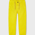 Pantalone Lungo Giallo In Misto Cotone Neonato MAYORAL 3577 - MAYORAL - LuxuryKids