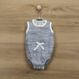 Body Giro Manica Fantasia A Righe In Cotone Unisex BABIDU 12246 - BABIDU - LuxuryKids