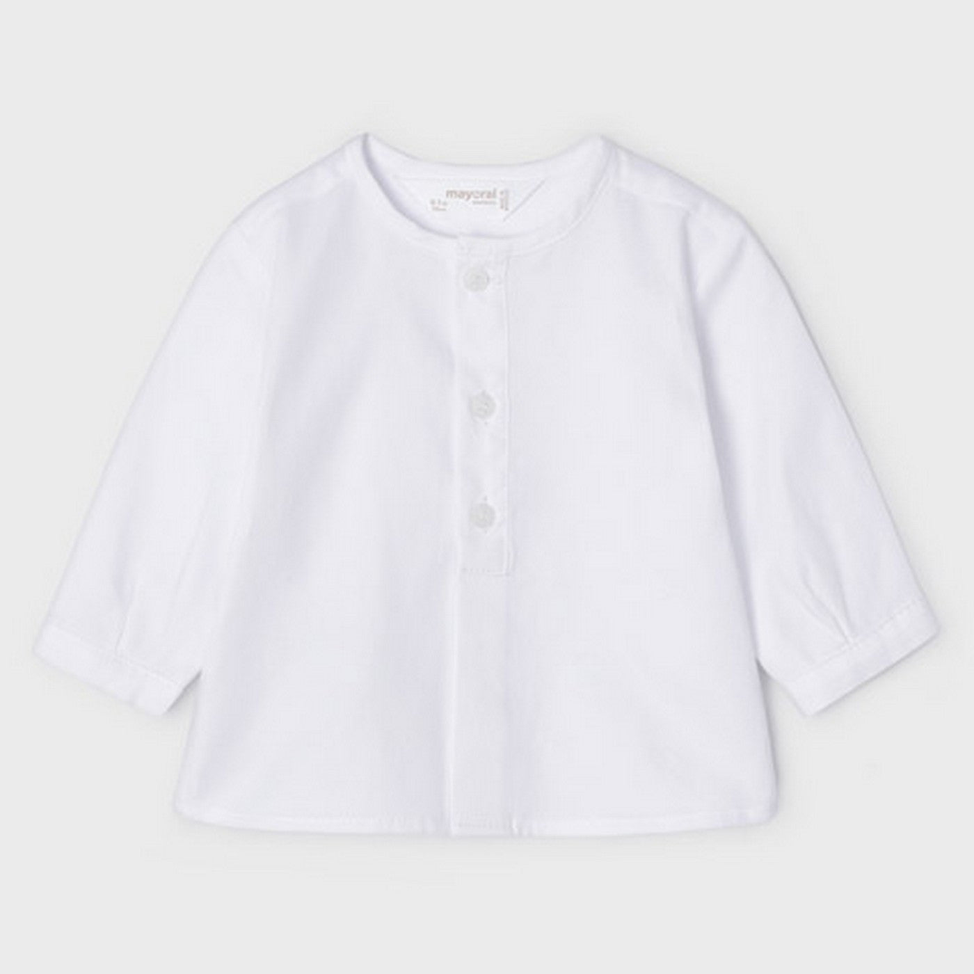 Camicia Manica Lunga In Cotone Neonato MAYORAL 1183B - MAYORAL - LuxuryKids