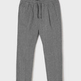 Pantalone Lungo A Righe Blu In Cotone Bambino MAYORAL 3583 - MAYORAL - LuxuryKids