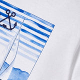 T-Shirt Mezza Manica Stampata In Cotone Bianca Bambino MAYORAL 3001M - MAYORAL - LuxuryKids