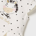 Abito Smanicato In Cotone Bianco Neonata MAYORAL 1922 - MAYORAL - LuxuryKids