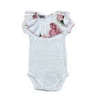 Maglia Con Colletto In Ruches Peonie Neonata Phi Clothing 22318 - PHY CLOTHING - LuxuryKids