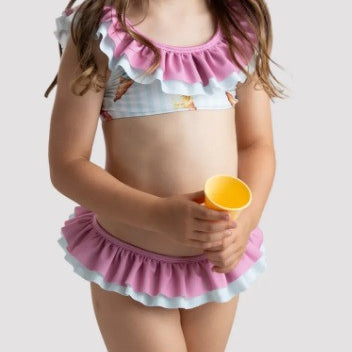 Costume bikini bambina fantasia gelati MEIA PATA MP010SS22 - MEIA PATA - LuxuryKids