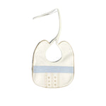 Bavetta In Ciniglia Panna E Celeste Neonato LA SARTORIA DEI PICCOLI LB216 - LA SARTORIA DEI PICCOLI - LuxuryKids