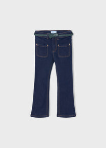 Jeans Flared Fit Con Cintura Bambina MAYORAL 4503 - MAYORAL - LuxuryKids