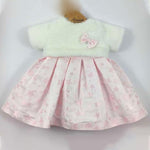 Abito Svasato Mezza Manica In Raso Rosa Fantasia Stelle Neonata NINNAOH I2089 - NINNAOH - LuxuryKids