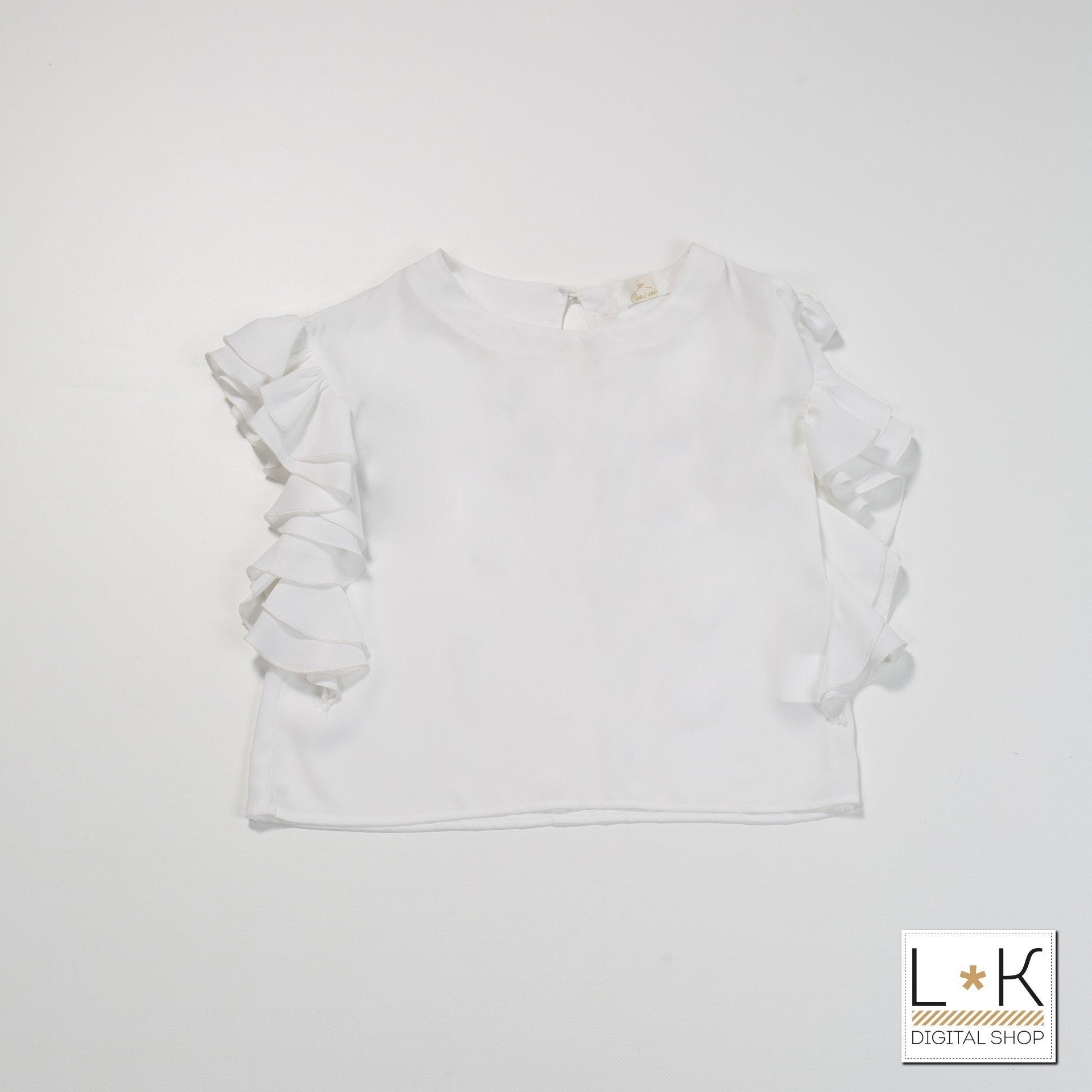 Blusa Elegante Bianco Bambina Fun&Fun FNJSH3656 - FUN&FUN - LuxuryKids