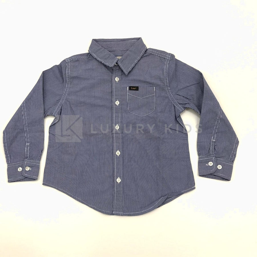 Camicia a Righe blu Bambino Lee L255PUDY - LEE - LuxuryKids