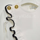 Camicia con rouches Elegante chic Moda Neonata  LOREDANA 7102 - LOLO' - LuxuryKids