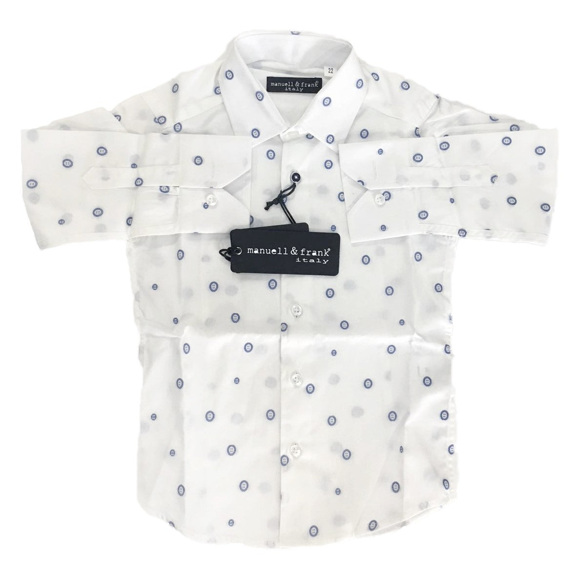 Camicia con stampa Bambino  Manuell & Frank M2562 - MANUELL&FRANK - LuxuryKids