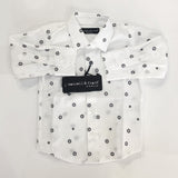 Camicia con stampa di bottoni Blu scuro Bambino Manuell & Frank M2562 - MANUELL&FRANK - LuxuryKids