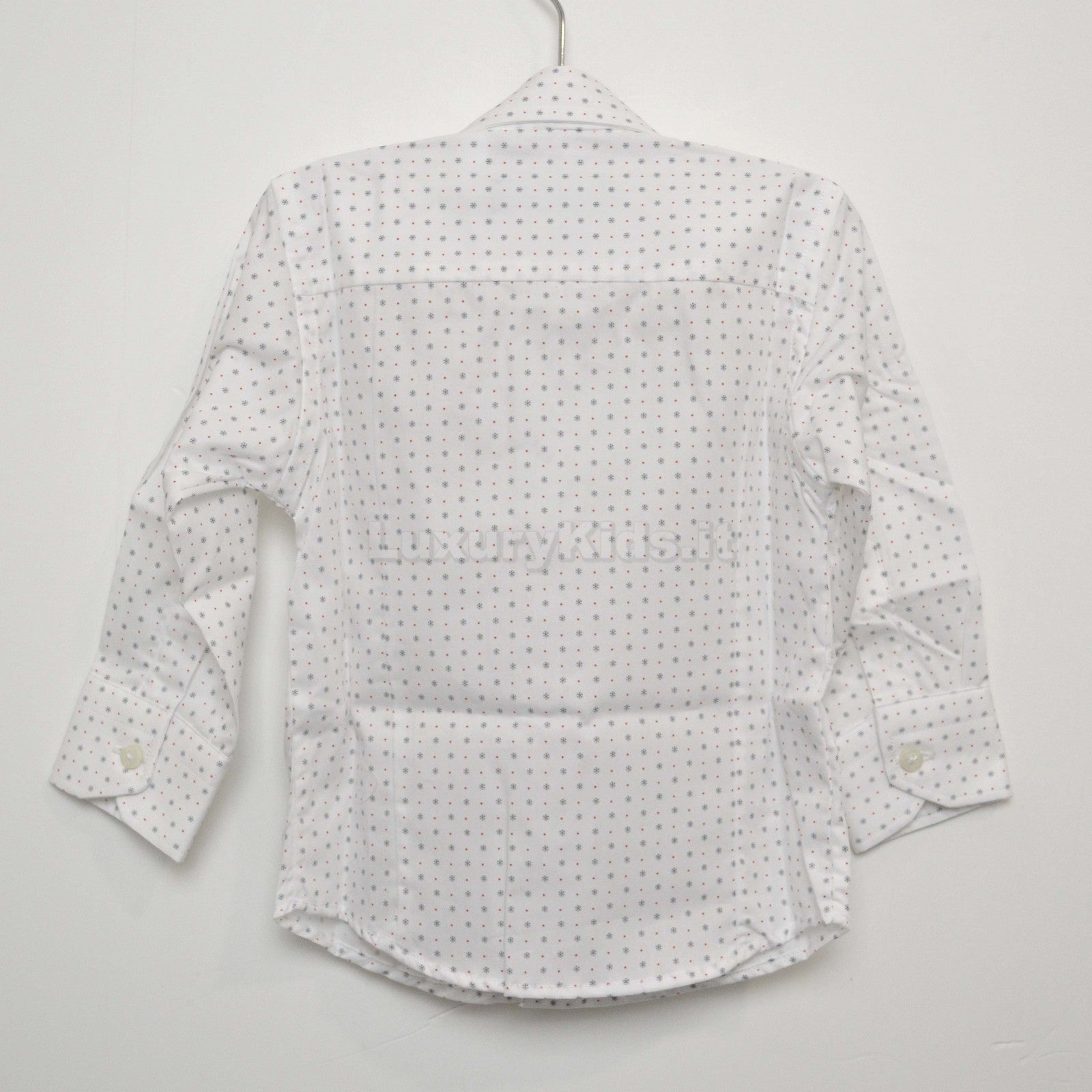 Camicia Elegante Bianco con Fantasia Fiocchi di Neve Per Neonato Manuell & Frank MF3014N - MANUELL&FRANK - LuxuryKids