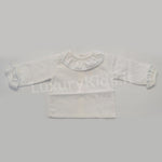 Camicia in Cotone  Manica Lunga Con Colletto Impunture celesti Neonato A&J 131 - A&J - LuxuryKids