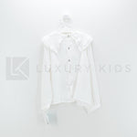 Camicia Panna In Caldo Cotone con Collo Fiocco Bambina Tartaleta A5939 - TARTALETA - LuxuryKids