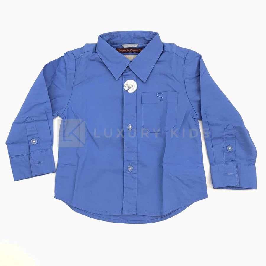 Camicia Tinta Unita Neonato Sarbanda L111 - SARABANDA - LuxuryKids