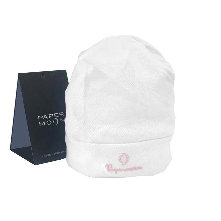Cappello Bianco Neonata Papermoon 8PM61921 - PAPERMOON - LuxuryKids