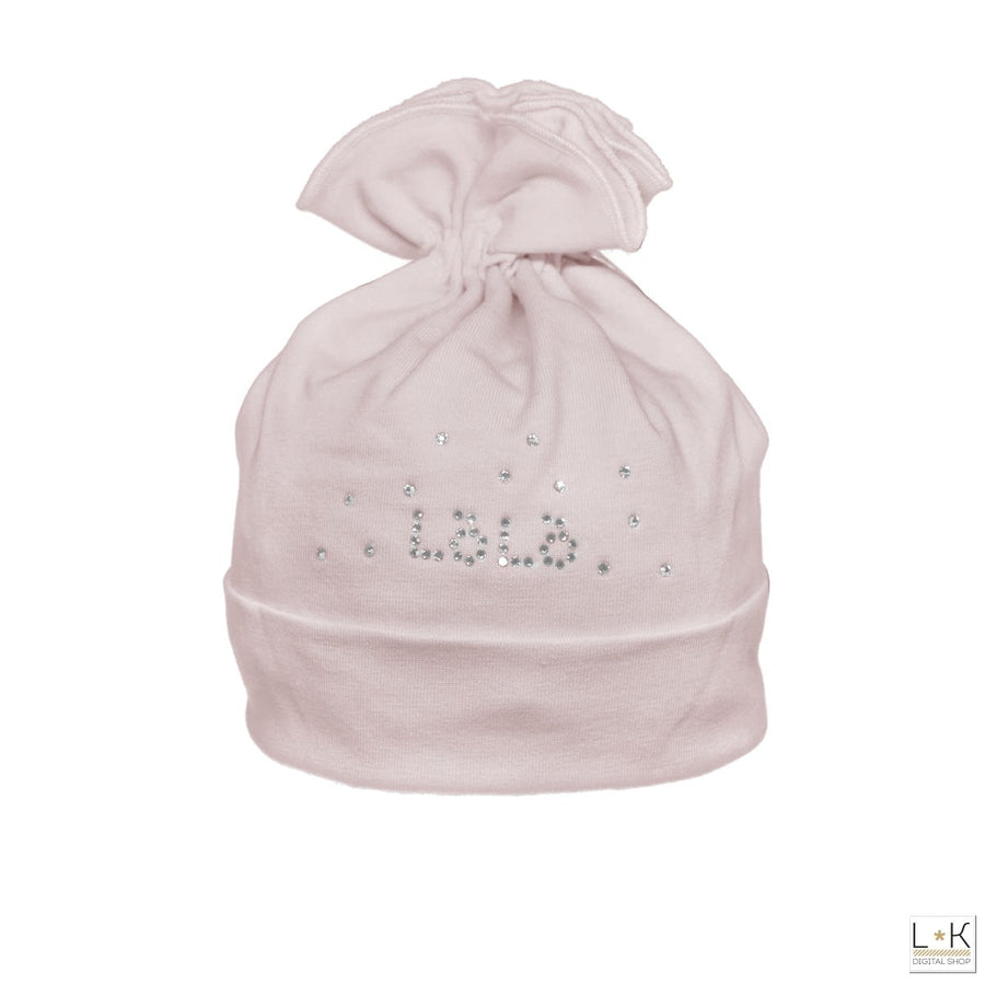 Cappello in Caldo Cotone Rosa Neonata Lolo' 7047-2 - LOLO' - LuxuryKids