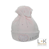Cappello in Ciniglia Rosa Neonata Lolo' 7081-1 - LOLO' - LuxuryKids