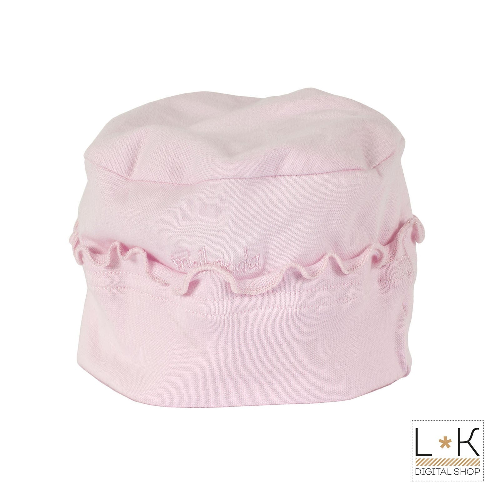 Cappello In Cotone  Rosa  Neonata MInibanda G956 - MINIBANDA - LuxuryKids