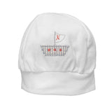Cappello in Cotone Bianco Efetto Nido D'ape Neonato Ninnaoh E15218 - NINNAOH - LuxuryKids