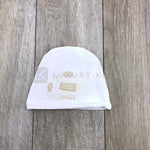 Cappello In Cotone Bianco Neonato NINNAOH E18272 - NINNAOH - LuxuryKids