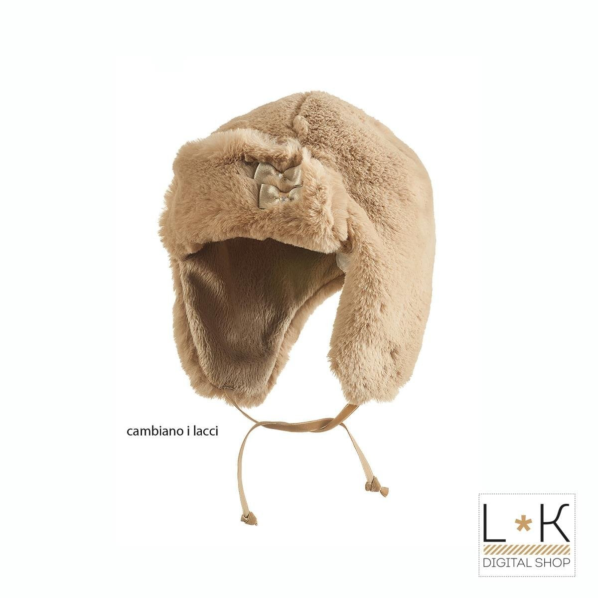 Cappello In Ecopelliccia Con Copriorecchie Neonata Sarabanda R035 - SARABANDA - LuxuryKids