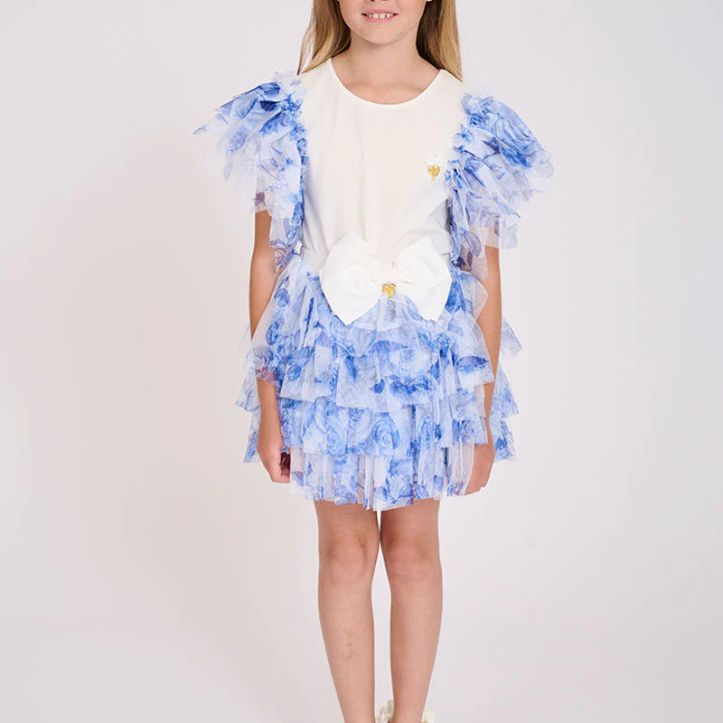 Gonna In Tulle Fantasia Floreale Bambina ANGEL'S FACE ABBIE - Angel's Face - Luxury Kids