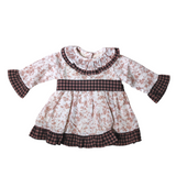Abito Manica Lunga In Caldo Cotone Neonata BABY FASHION 528.3 - Baby Fashion - LuxuryKids