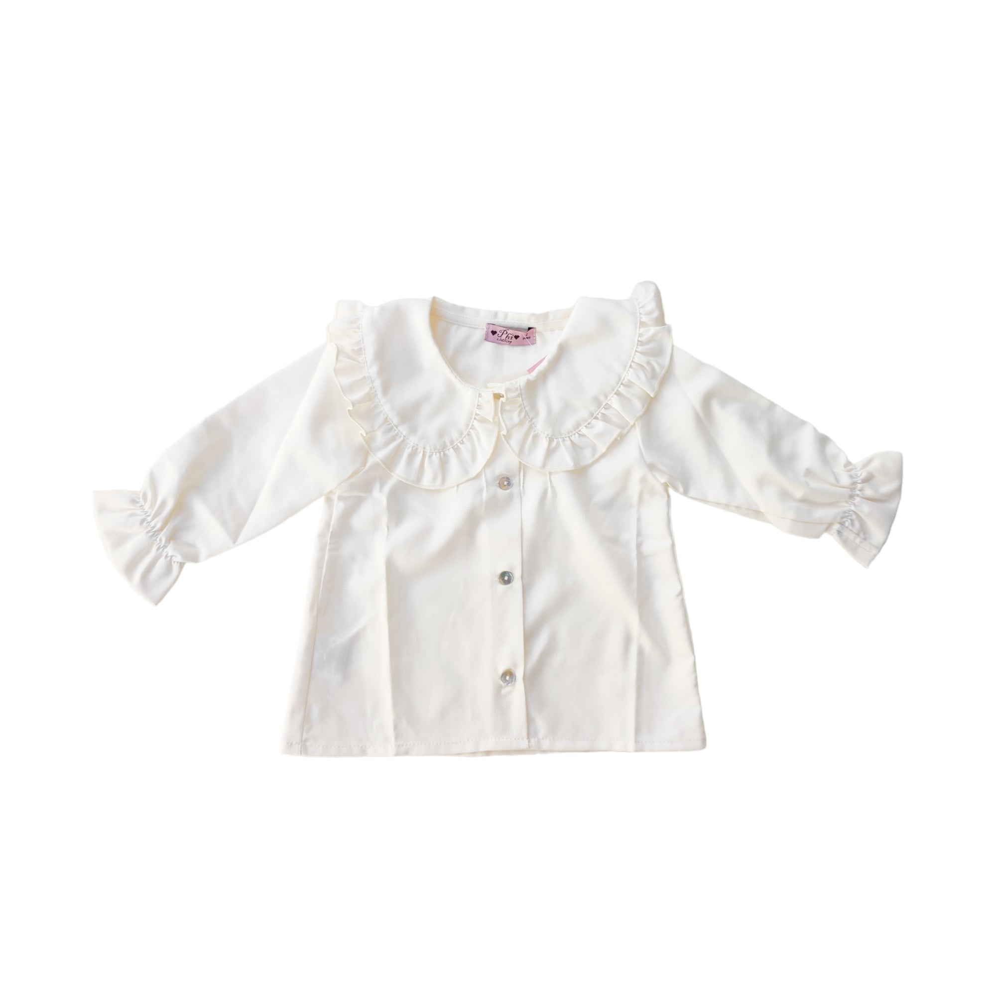 Camicia In Caldo Cotone Con Collettone Bambina PHI CLOTHING 22733 - PHY CLOTHING - LuxuryKids