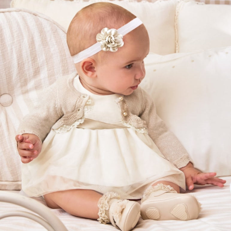 Neonata Mayoral Saldi Mayoral Vestito Tulole Vestito Tulle Bambina