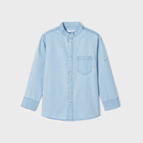 Camicia Con Colletto Coreano In cotone Sostenibile Bambino MAYORAL 3166 - MAYORAL - Luxury Kids